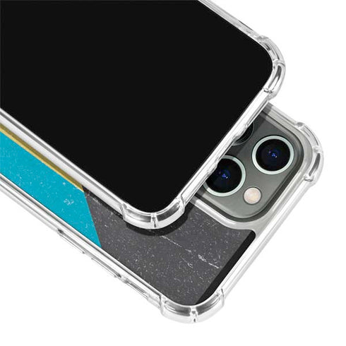 Bahamas Flag Distressed iPhone 14 Pro Clear Case